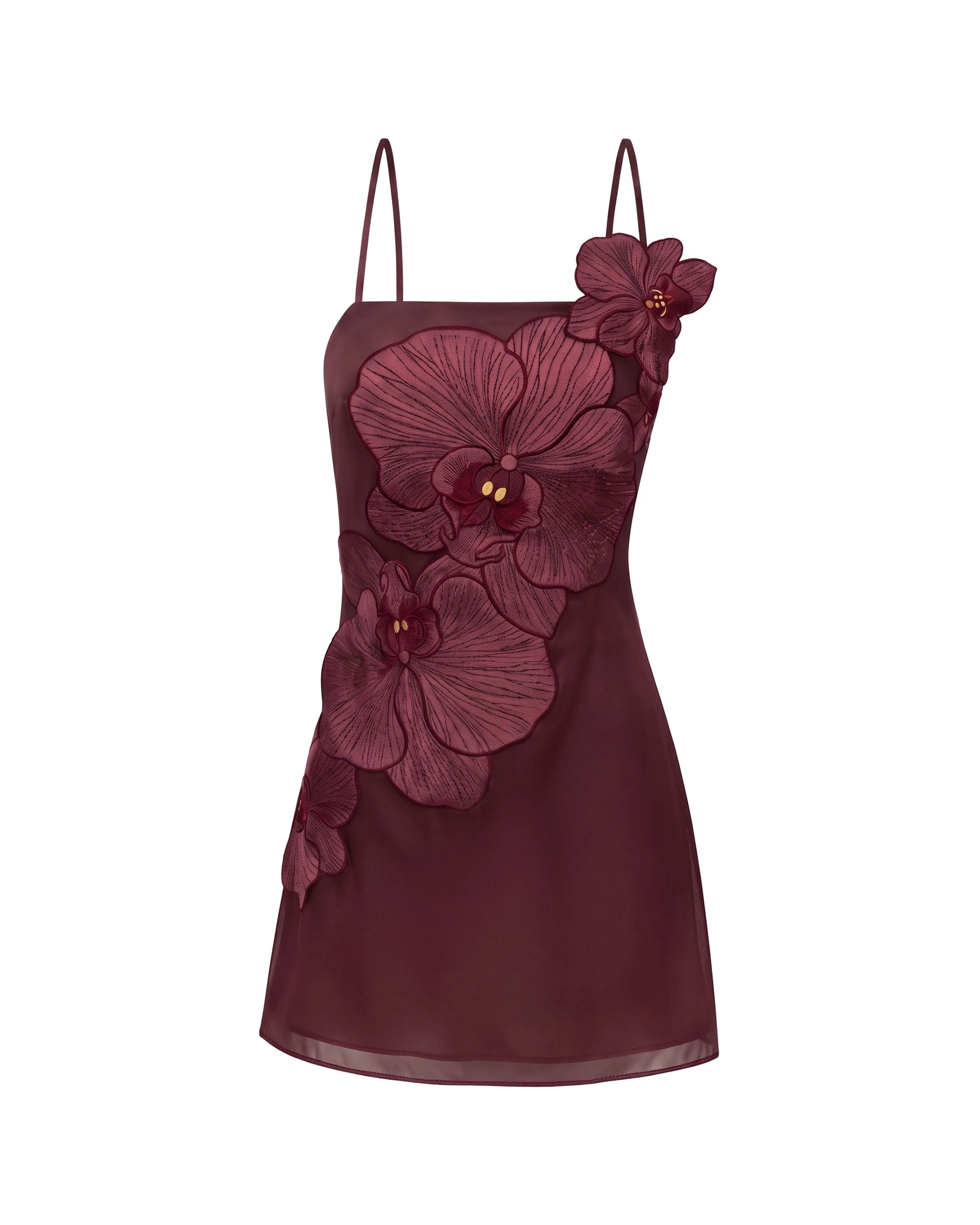 JW PEI mini dress | Los Angeles Vegan Fashion Dresses | Luxury Shoes JW PEI Orchid Appliqué Mini Dress