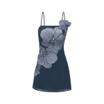 JW PEI Orchid Appliqué Mini Dress