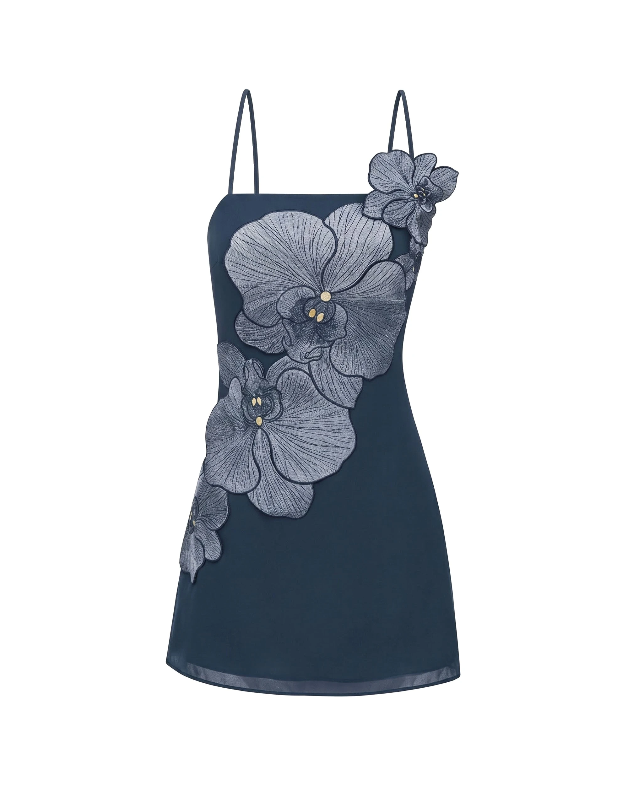JW PEI mini dress | Los Angeles Vegan Fashion Dresses | Luxury Shoes JW PEI Orchid Appliqué Mini Dress