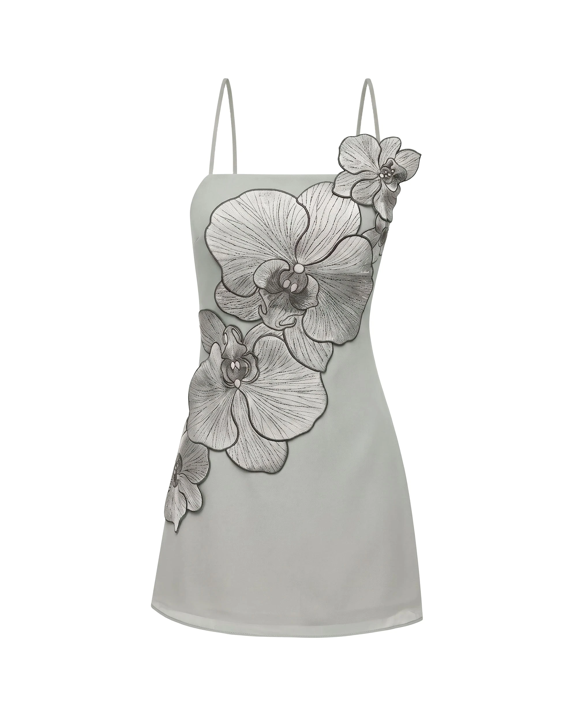 JW PEI mini dress | Los Angeles Vegan Fashion Dresses | Luxury Shoes JW PEI Orchid Appliqué Mini Dress