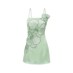 JW PEI Orchid Appliqué Mini Dress