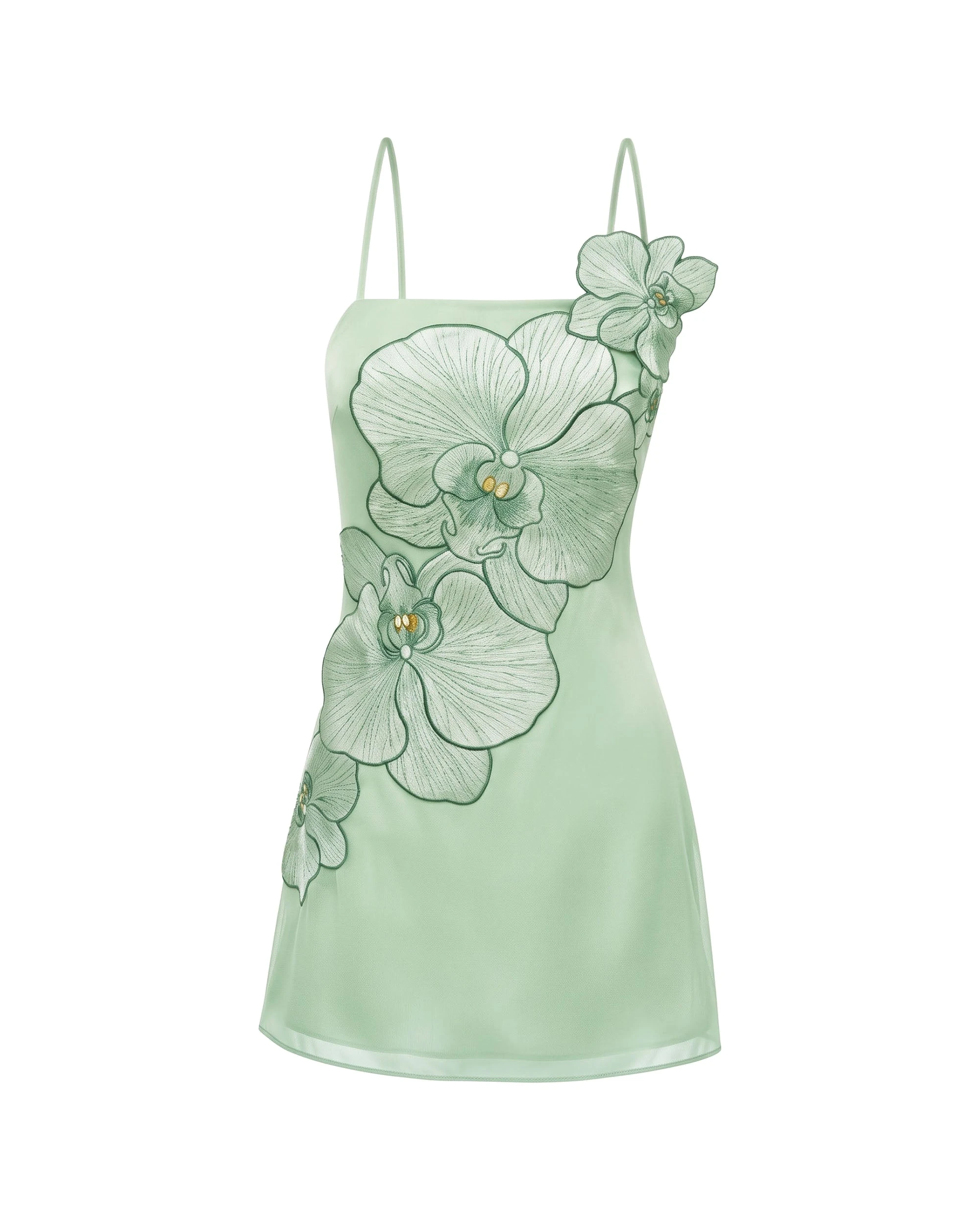 JW PEI mini dress | Los Angeles Vegan Fashion Dresses | Luxury Shoes JW PEI Orchid Appliqué Mini Dress
