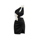 JW PEI Orchid Embellished Cutout Mini Dress