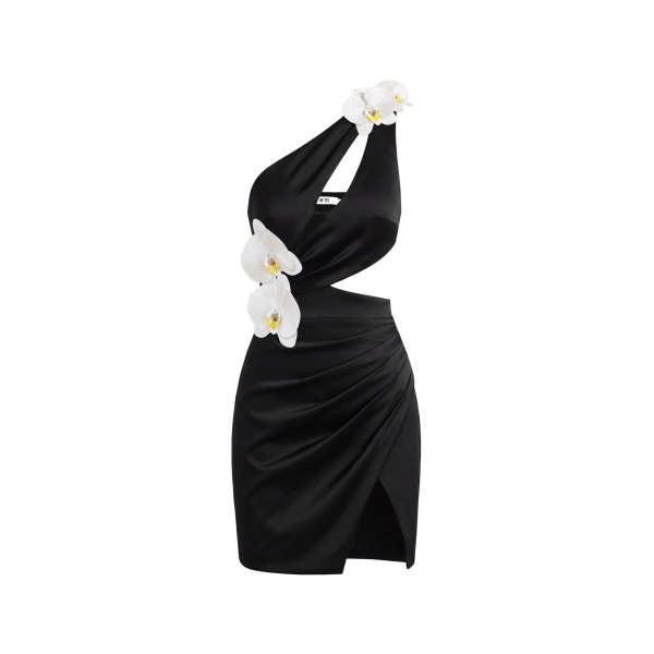 JW PEI Orchid Embellished Cutout Mini Dress