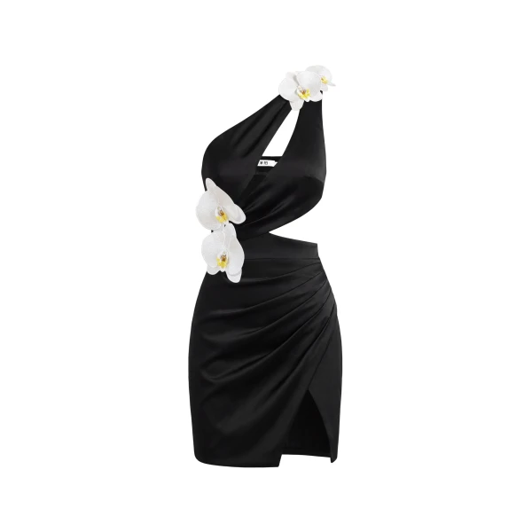 JW PEI Orchid Embellished Cutout Mini Dress