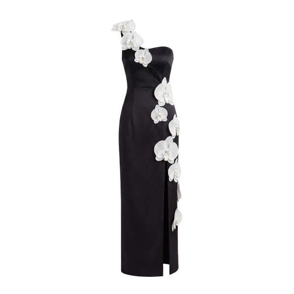 JW PEI Orchid Embellished Cutout Slit Maxi Dress