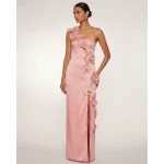 JW PEI Orchid Embellished Cutout Slit Maxi Dress