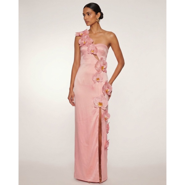JW PEI Orchid Embellished Cutout Slit Maxi Dress