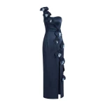 JW PEI Orchid Embellished Cutout Slit Maxi Dress