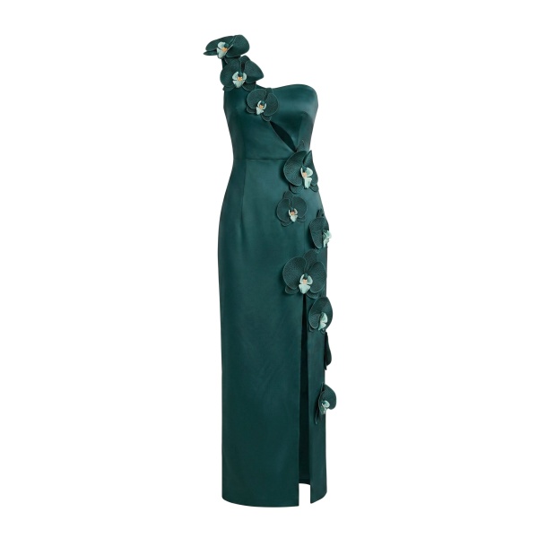JW PEI Orchid Embellished Cutout Slit Maxi Dress