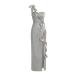 JW PEI Orchid Embellished Cutout Slit Maxi Dress