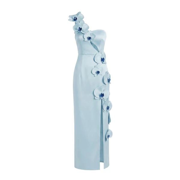 JW PEI Orchid Embellished Cutout Slit Maxi Dress