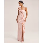 JW PEI Orchid Embellished Cutout Slit Maxi Dress