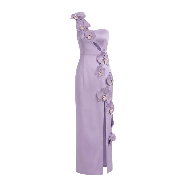JW PEI Orchid Embellished Cutout Slit Maxi Dress