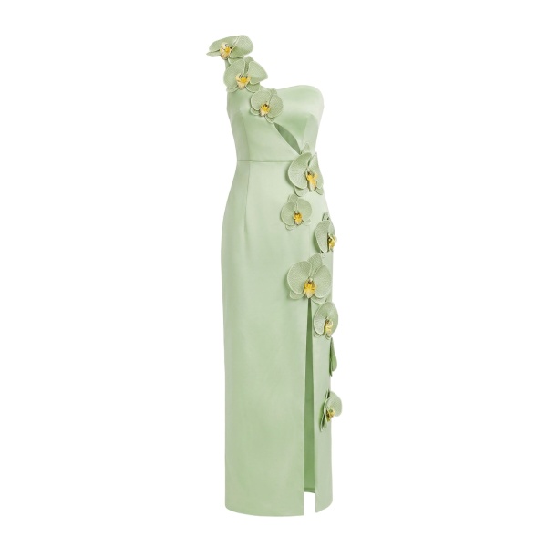 JW PEI Orchid Embellished Cutout Slit Maxi Dress