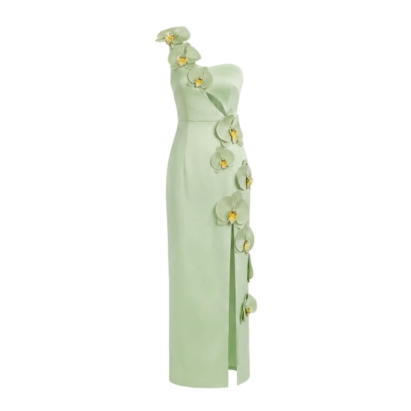 JW PEI Orchid Embellished Cutout Slit Maxi Dress
