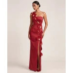 JW PEI Orchid Embellished Cutout Slit Maxi Dress