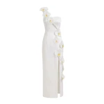JW PEI Orchid Embellished Cutout Slit Maxi Dress