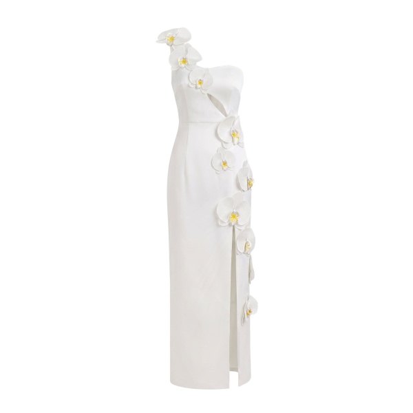 JW PEI Orchid Embellished Cutout Slit Maxi Dress