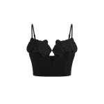 JW PEI Orchid Embroidered Appliqué Corset Bustier Top