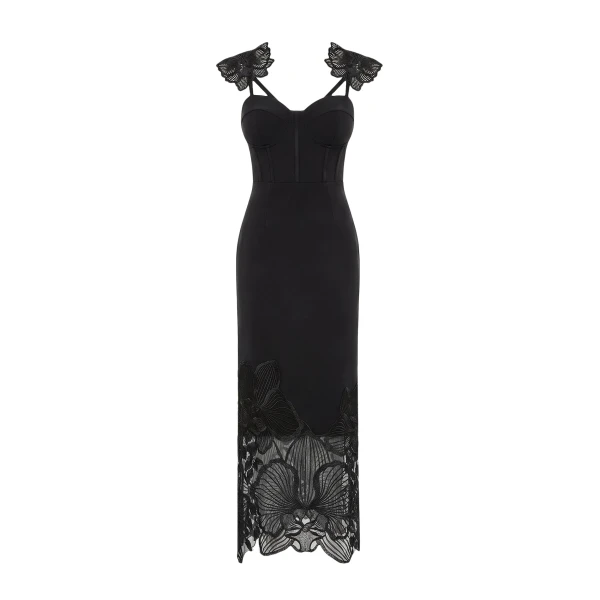 JW PEI Orchid Embroidered Corset Dress