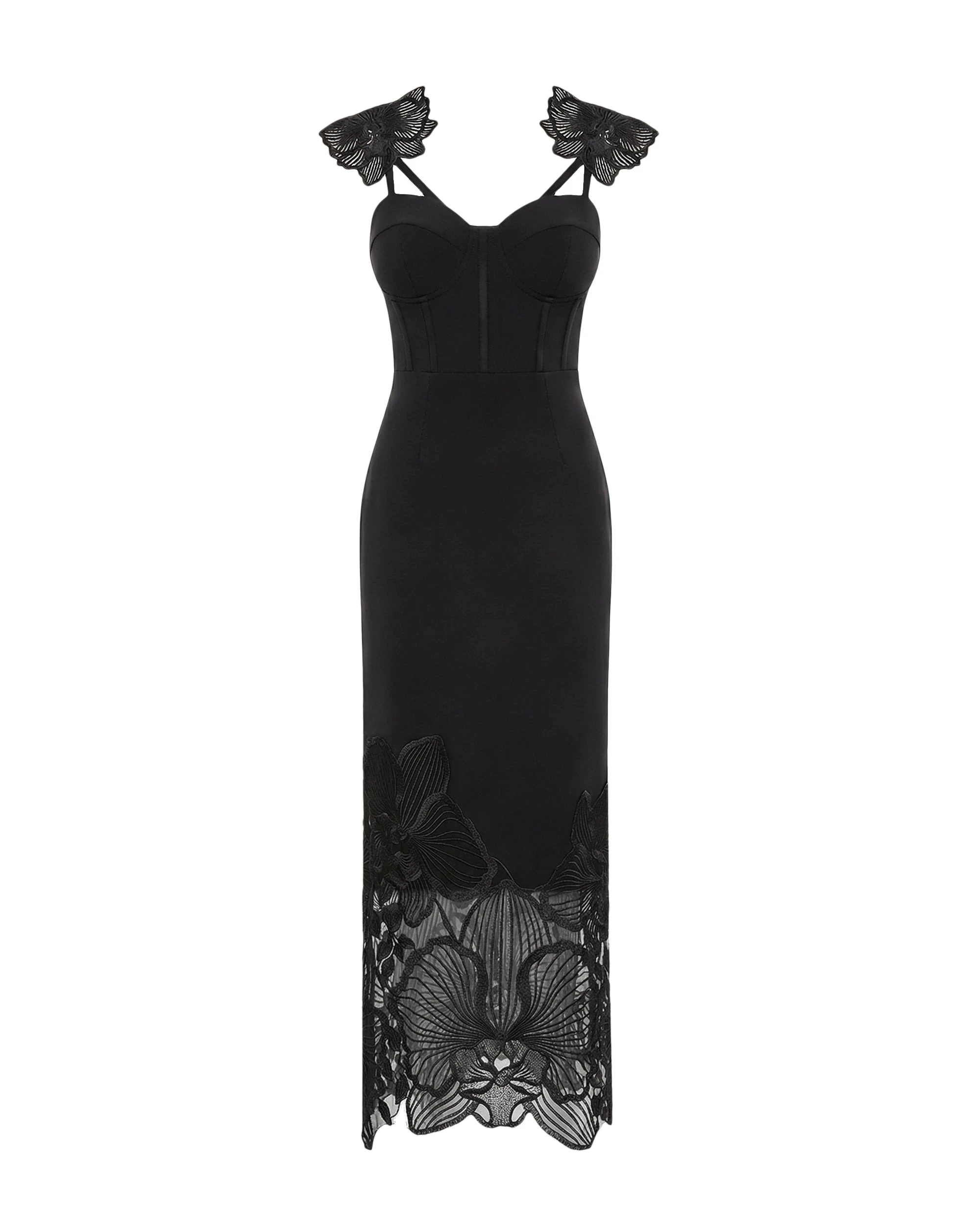 JW PEI dress | Los Angeles Vegan Fashion Dresses | Luxury Shoes JW PEI Orchid Embroidered Corset Dress