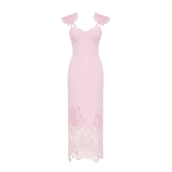 JW PEI Orchid Embroidered Corset Dress