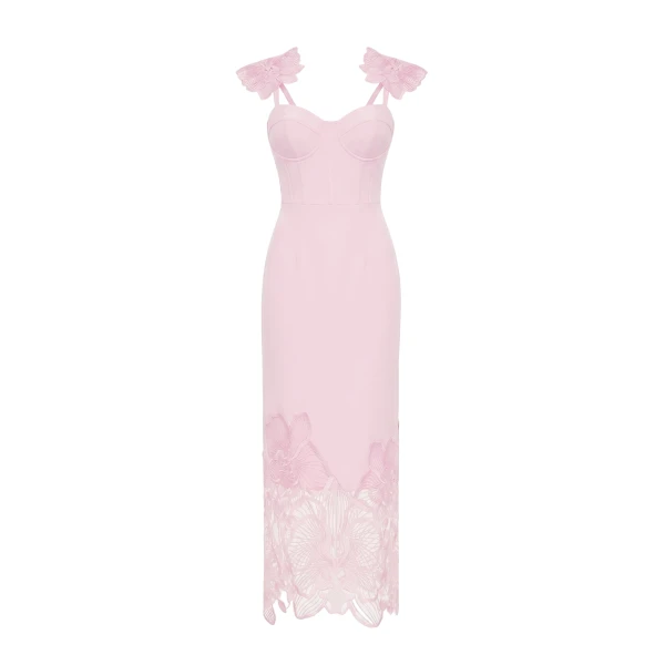 JW PEI Orchid Embroidered Corset Dress