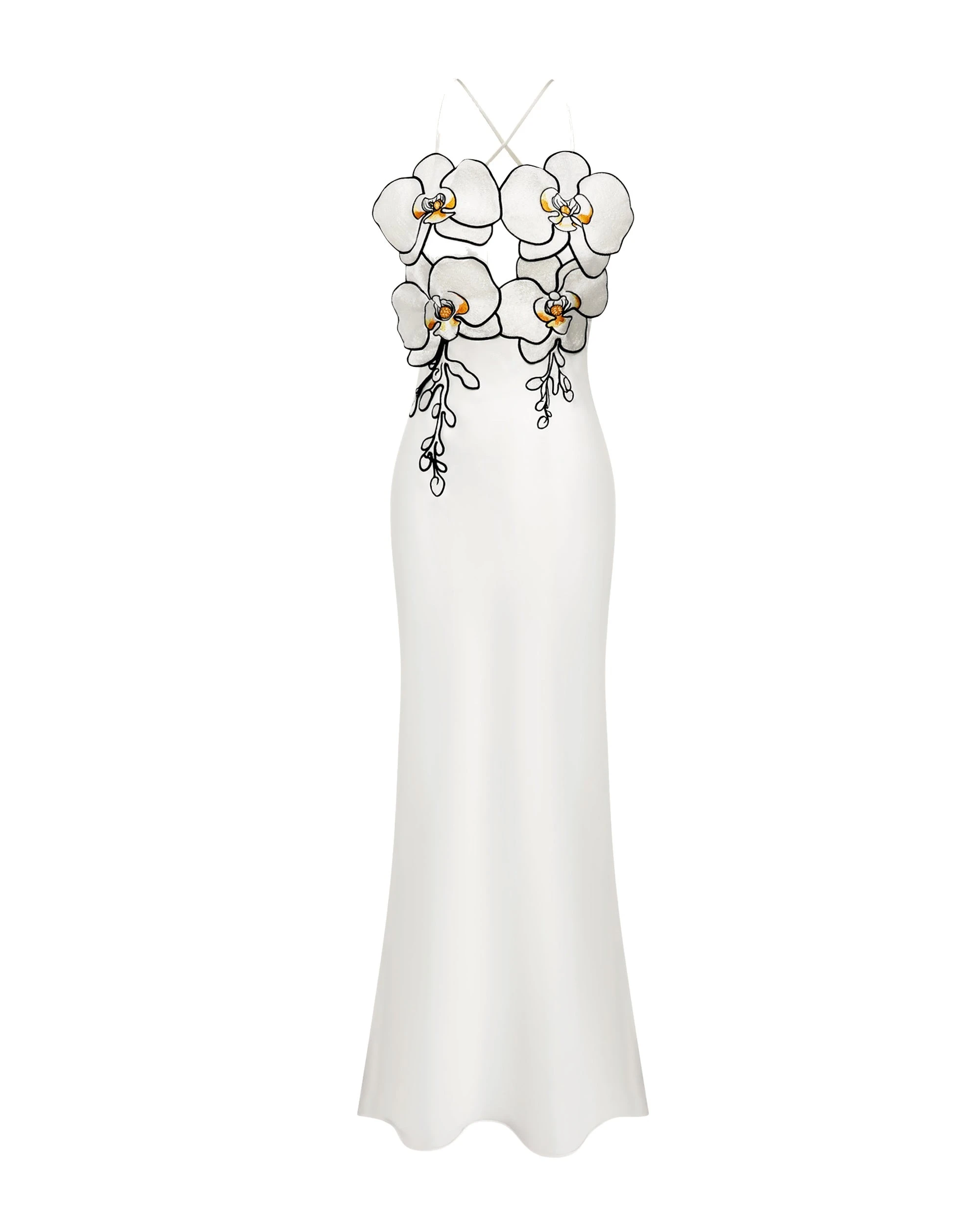 JW PEI dress | Los Angeles Vegan Fashion Dresses | Luxury Shoes JW PEI Orchid Embroidered Dress