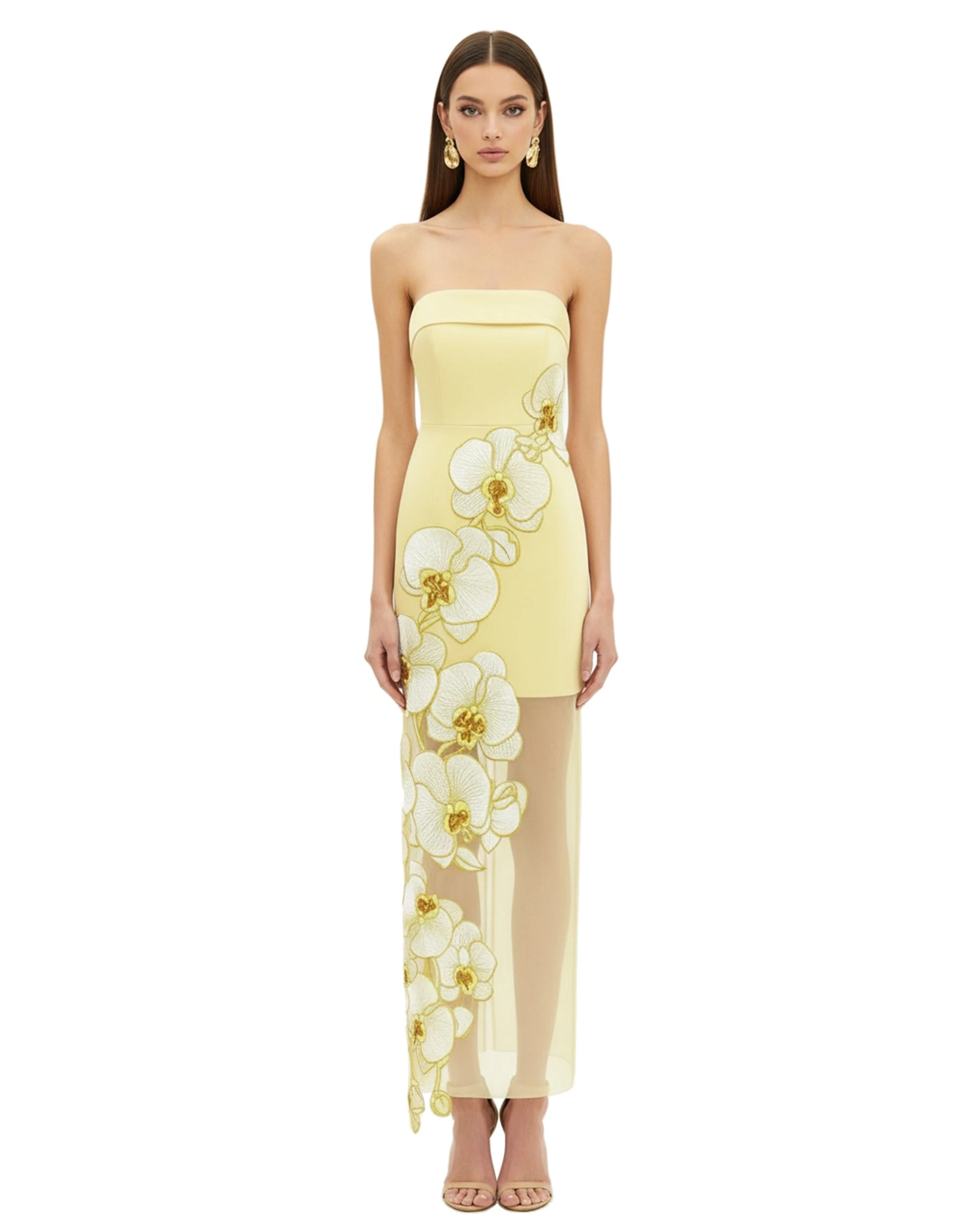 JW PEI dress | Los Angeles Vegan Fashion Dresses | Luxury Shoes JW PEI Orchid Embroidered Dress