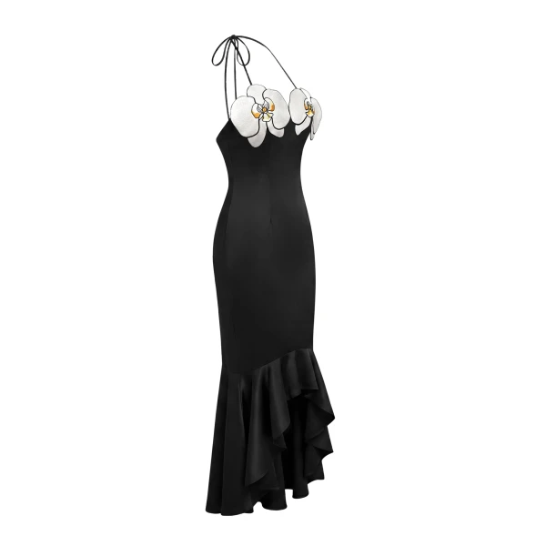 JW PEI Black midi dress