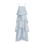 JW PEI Orchid Embroidered Layered Maxi Dress
