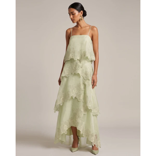 JW PEI Green maxi dress