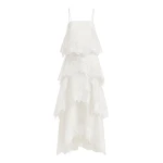 JW PEI Orchid Embroidered Layered Maxi Dress