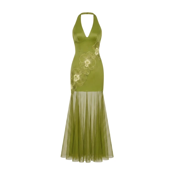 JW PEI Green maxi dress