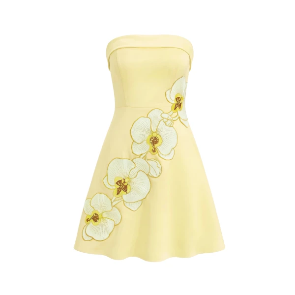 JW PEI Yellow midi dress