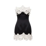 JW PEI Orchid Trim Strapless Mini Dress