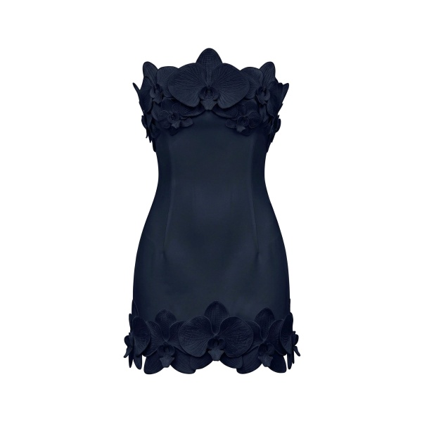 JW PEI Orchid Trim Strapless Mini Dress