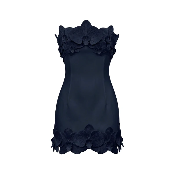 JW PEI Orchid Trim Strapless Mini Dress