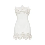 JW PEI Orchid Trim Strapless Mini Dress