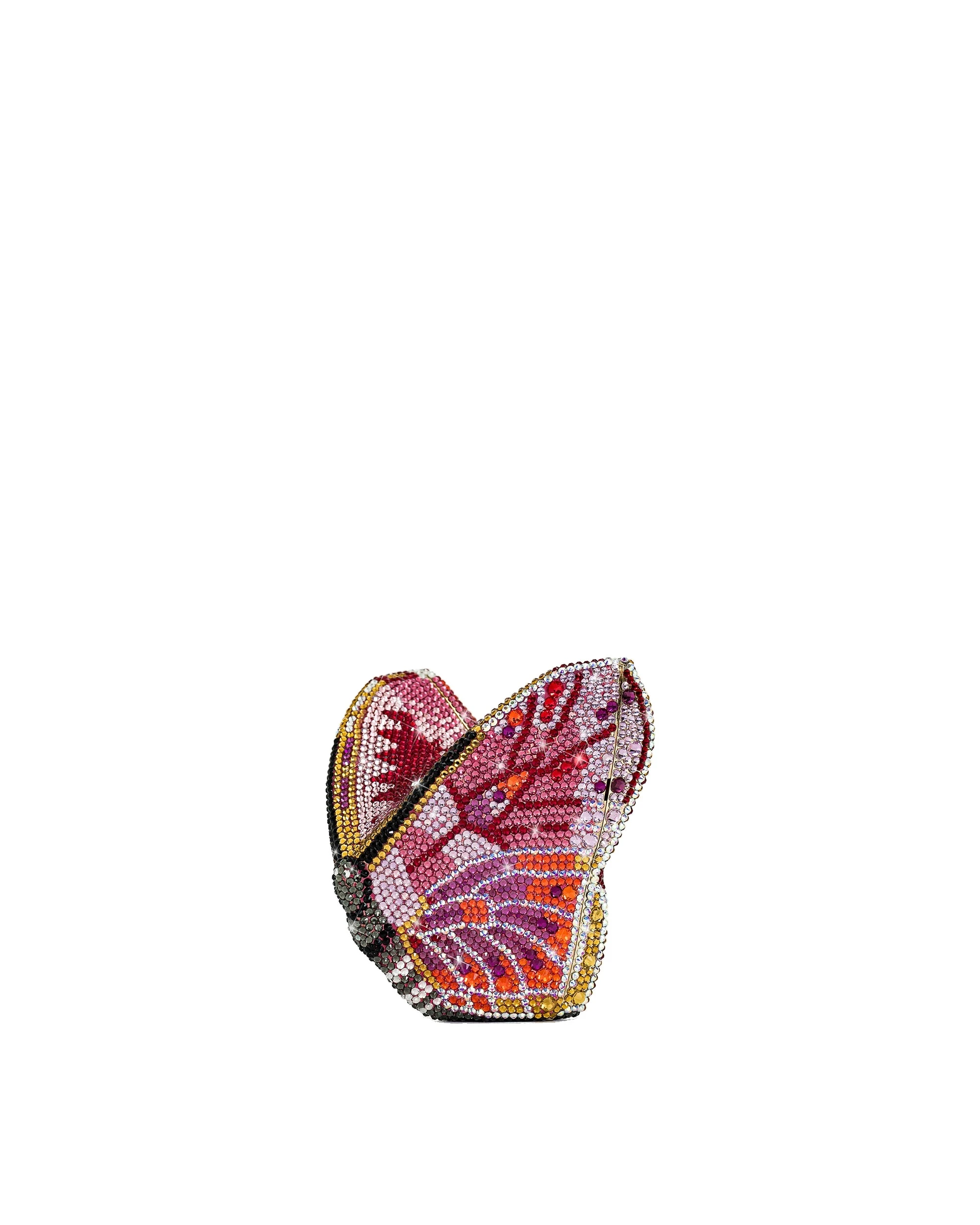 JW PEI Paisley Crystal Butterfly Clutch in Multicolor | Clutch Bags | Luxury Shoes JW PEI Paisley Crystal Butterfly Clutch in Multicolor