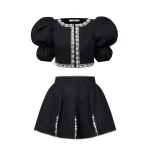 JW PEI Pearl-Embellished Tweed Set