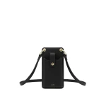 JW PEI Quinn Phone Bag in Black Grained Vegan Leather
