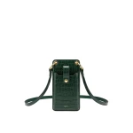 JW PEI Quinn Phone Bag in Dark Green Croc