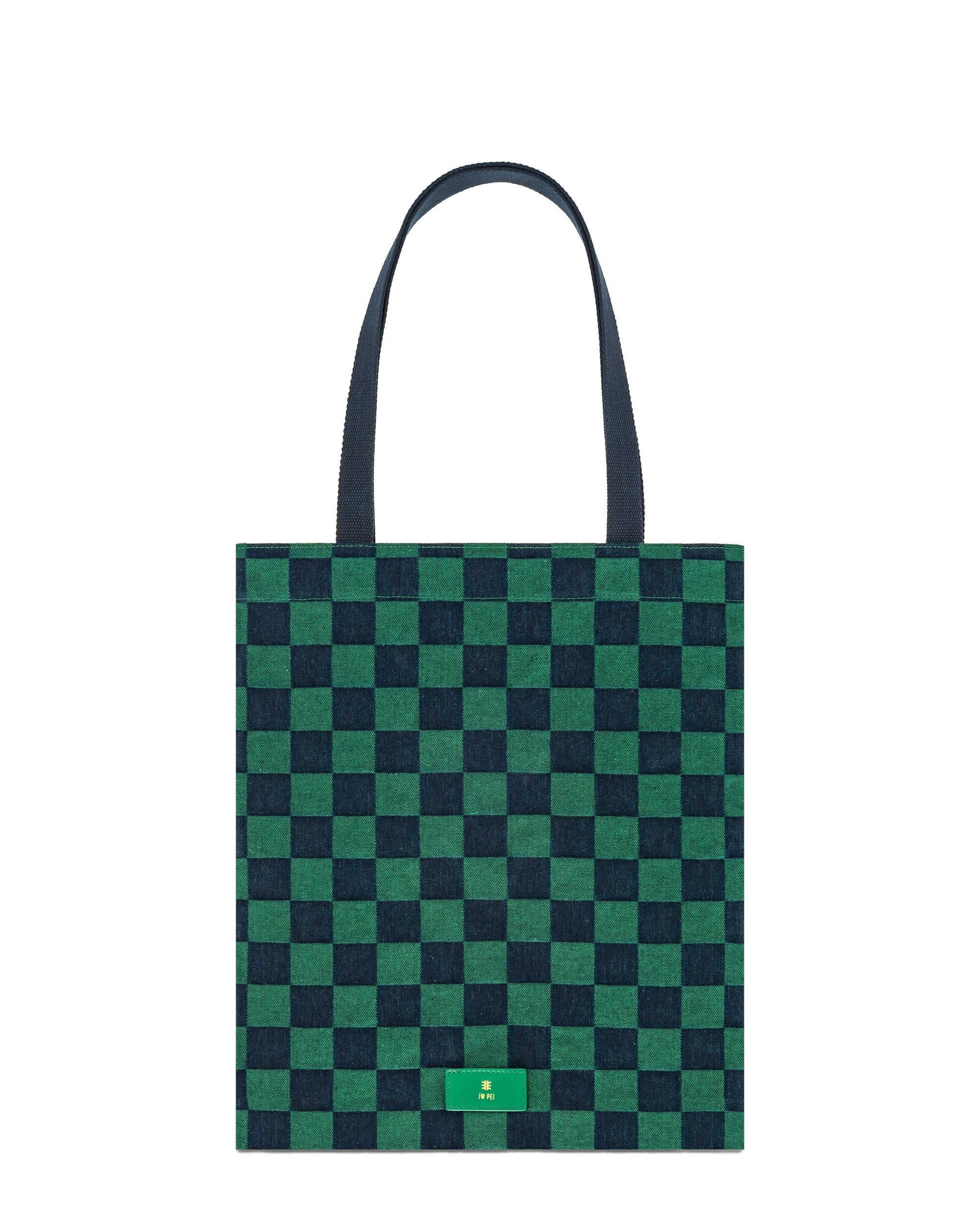 JW PEI Rayna Cloth Tote Bag in Jungle Green | Totes & Top-Handle Bags | Luxury Shoes JW PEI Rayna Cloth Tote Bag in Jungle Green