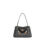 JW PEI Rhea Double Buckle Shoulder Bag in Charcoal Grey