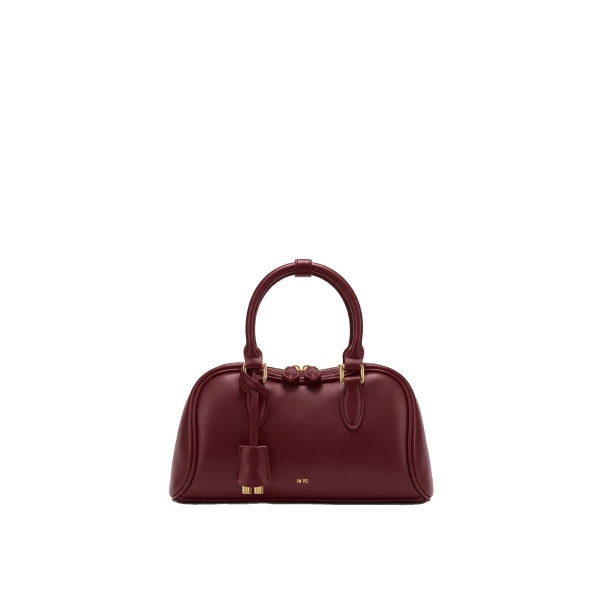JW PEI Rosalie Bowler Top Handle Bag in Dark Burgundy