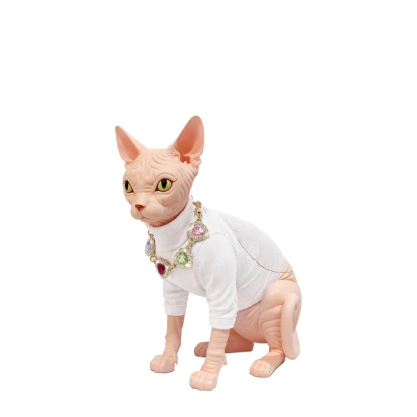 JW PEI Sadie Gem Necklace Cat Clutch in White