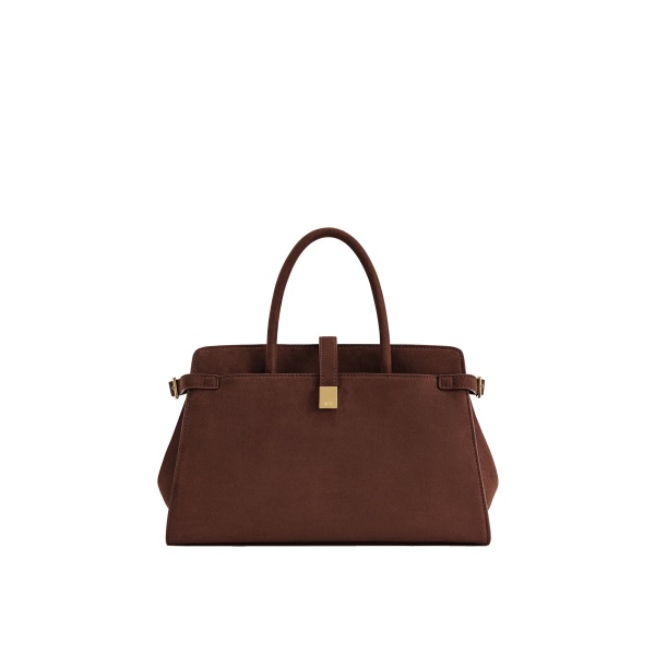 JW PEI Saige Faux Suede Tote Bag in Brown