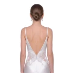 JW PEI Satin Cowl Neck Spaghetti Strap Maxi Dress